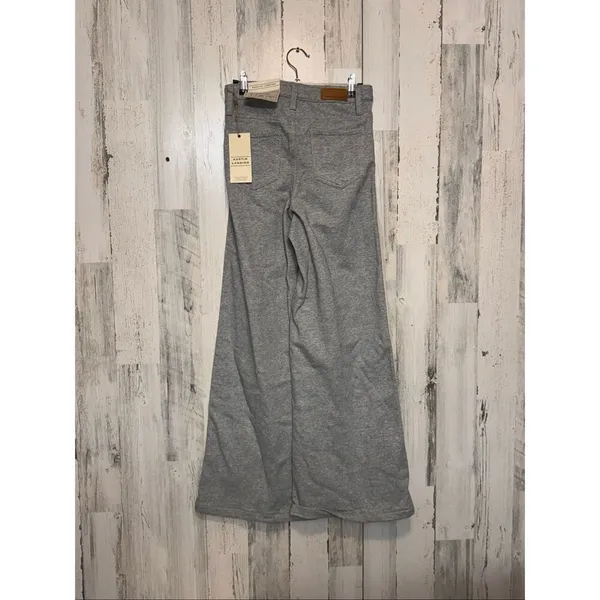 Austin Landing Women’s Size 0 Wide Leg Athletic Jeans Blue Gray Stripe Denim - Image 6