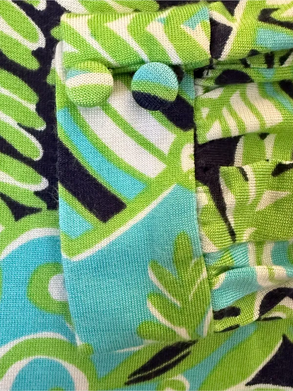 Lilly‎ Pulitzer Ritchie Dress Hot Hot Hot Silk Cotton Blend Tropical Print Small - Image 9