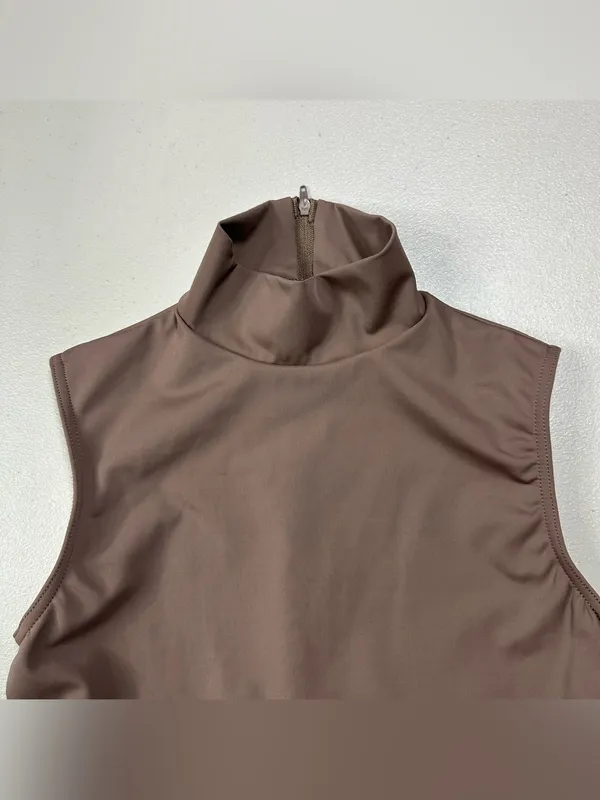 Weissman Mock Neck Sleeveless Dance Leotard (Style MT12070) in Adult Small (SA) - Image 4