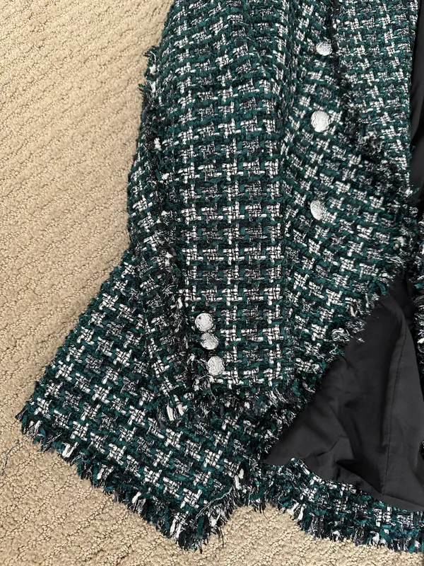 Rachel Zoe Black And Green Blazer - Image 2