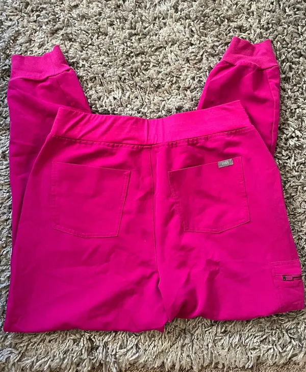 FIGS Jogger Scrub Pants Women’s Large Zamora Raspberry Sorbet W22SW2012 Po2524 - Image 3