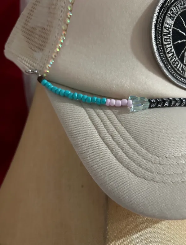 Hat chain What Would Dolly Do handmade brand new Blue - Image 2
