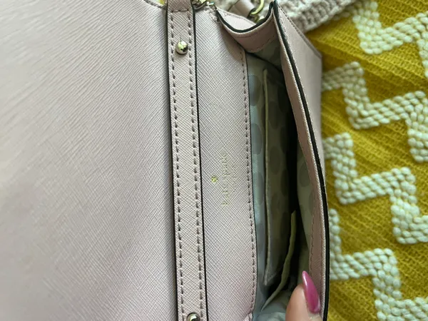Kate Spade Pink Leather Cross Body Purse - Image 7