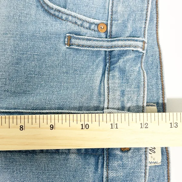 Madewell Womens High Rise Distressed Denim‎ Cutoff Jean Shorts Size 32 Blue - Image 12