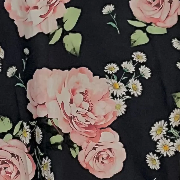 Minan NYC button up shirt blouse size medium floral rose daisy office workwear - Image 8