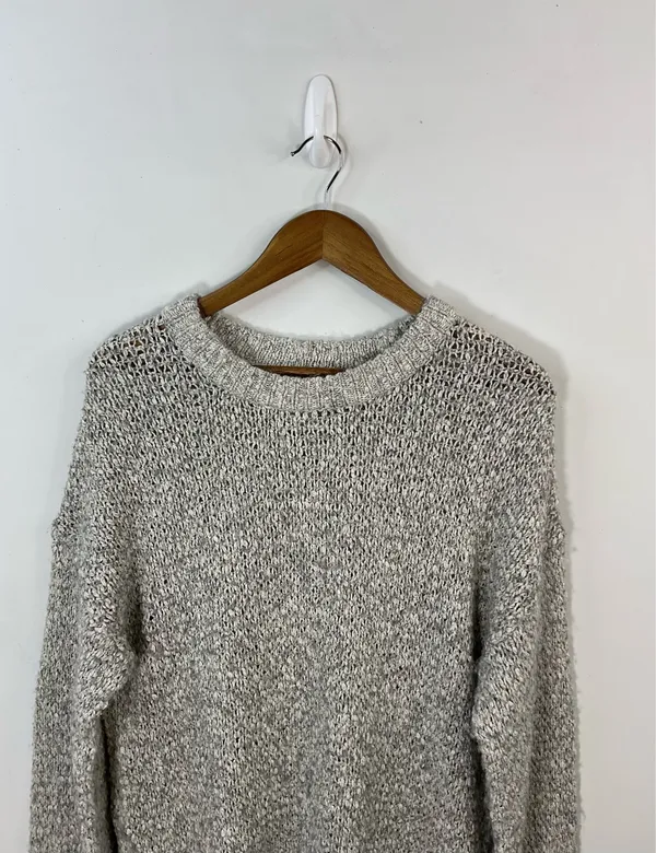 Madewell Gray Wool Blend Sweater Size Medium  - Image 2