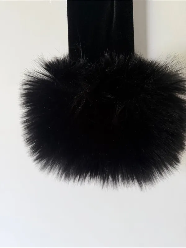 HOUSE OF CB Catriona Faux Fur Long Sleeve Corset Top in Black, XS,BRANDNEW $185 - Image 12