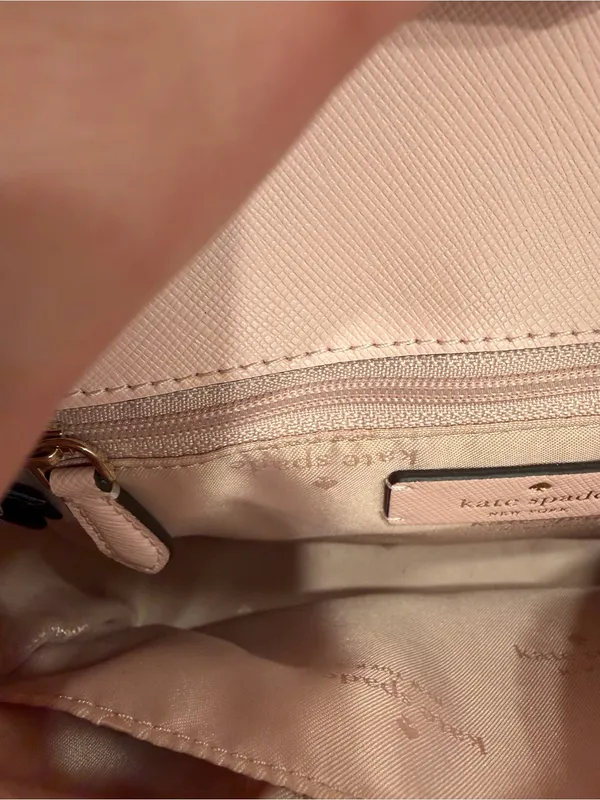 Kate Spade New York Sadie Leather Crossbody Purse in Light Pink EUC - Image 11