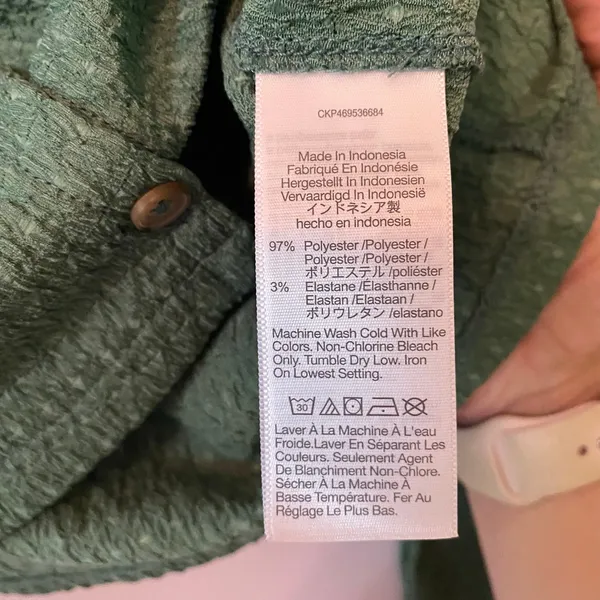 NWT Madewell Green Textured Cropped Lightweight Sweater Women's size Medium - Image 10