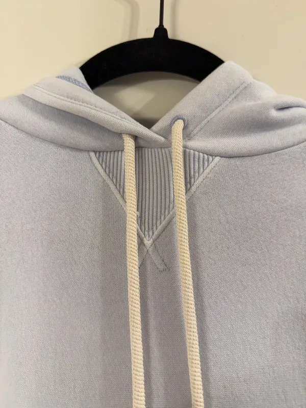 Aerie Eyelet Blue Oversized Hoodie - Image 7