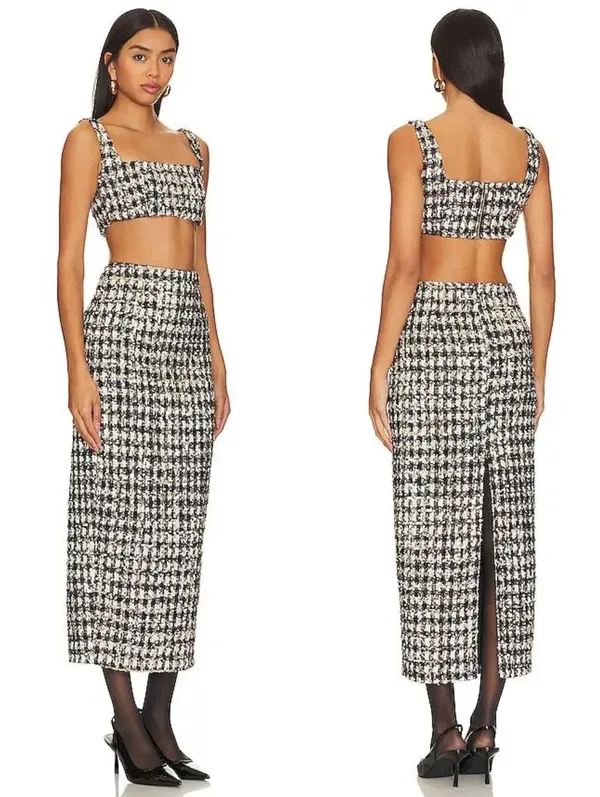 Sau Lee Amelia Skirt Gold Size 8 - Image 3