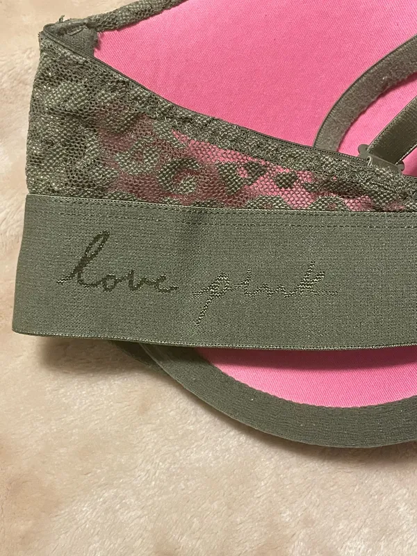 PINK Victoria's Secret Green Bra - Image 2