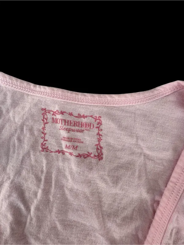 Motherhood Maternity Pink Nursing Wrap Robe with Tie Front - Image 2
