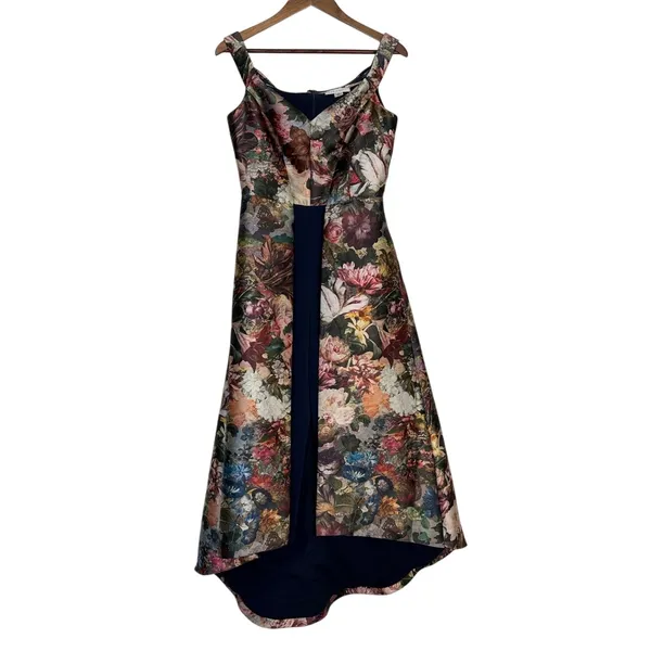 Kay Unger Sophia Floral Walk Through Jumpsuit Gown Size 6 NWT - Image 3