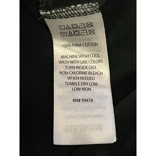 Christian Siriano New York Shirt Womens Medium Black Pocket Crew Neck Tee Top - Image 8