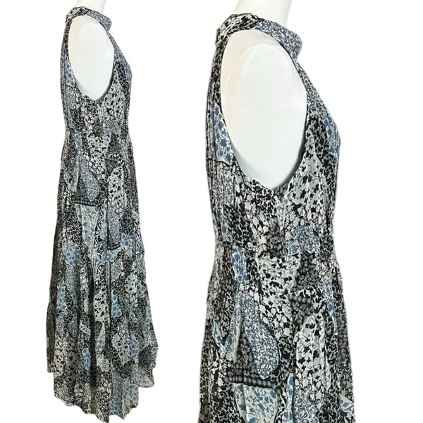 Anthropologie The Somerset Chiffon Maxi Dress in Black Floral Size XL NWT - Image 11