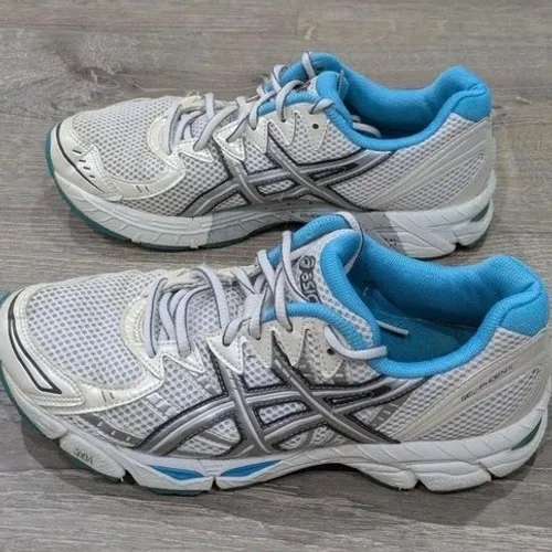 Asics Gel-Exalt Women Running Shoes White Teal Silver Size 9.5‎ - Image 9