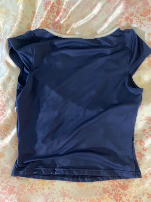 plunge neck top - Image 2