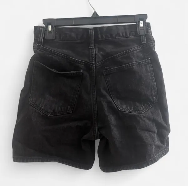 Forever 21 Jean Shorts Black Distressed - Image 2