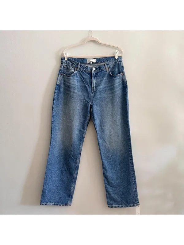 Reformation Abby Low Rise Straight Jeans - Image 3