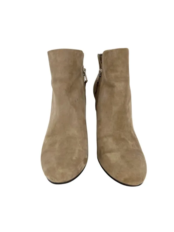 Sam Edelman Shelby Taupe Suede Heeled Ankle Booties Size 9 - Image 2