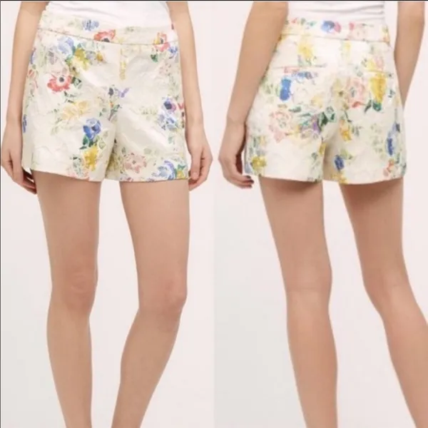 Anthropologie Shorts Catalonia Elevenes 12 Floral all over detail pockets - Image 2