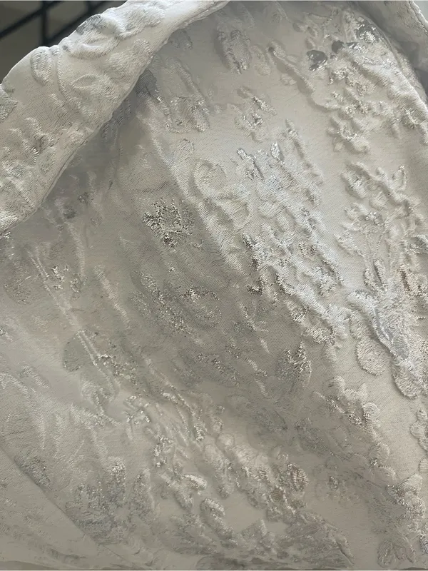 NWT Few Moda Sena Dress size 10 silver celestial brocade strapless midi o.p.t - Image 8