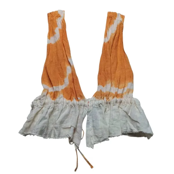 Zara Linen Crop Top Tie Dye Sleeveless Women's Size Small NEW NWT - Image 3