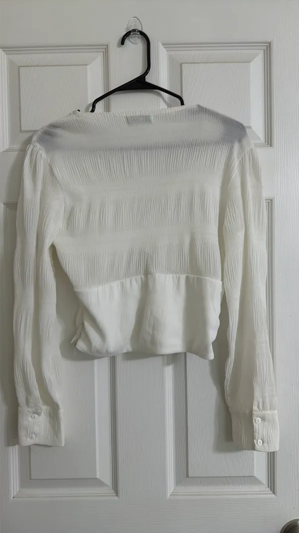 Long sleeve top White - Image 3