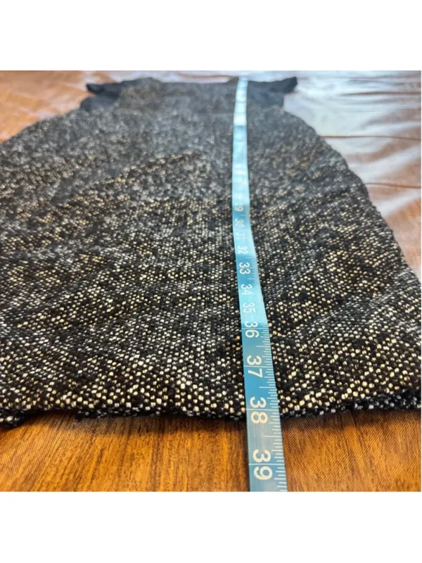 Women's J. Crew Lace and Tweed Wool Sheath Dress Size 0 Black and White - Image 13