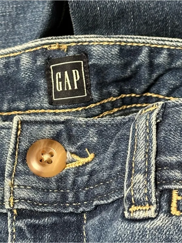 Gap NWT Women’s Size 30 10 Medium Indigo Blue High Rise Wide Leg Cropped Jeans - Image 4