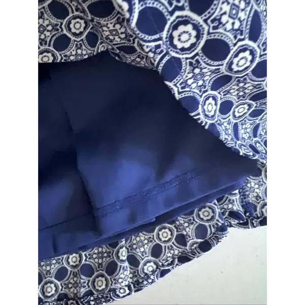 Altar'd State Medium Dress Fit & Flare Sleeveless Pleated Blue vintage lined - Image 8