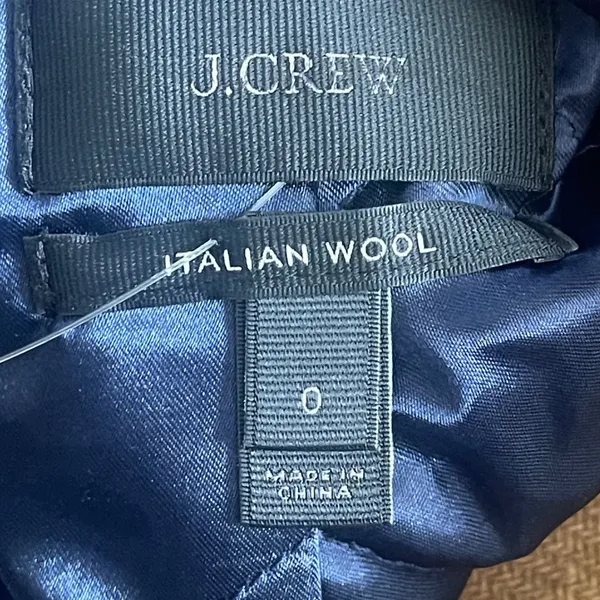 J.Crew Lodge Coat Italian Stadium-Cloth Wool Heather Brown Camel - Image 14