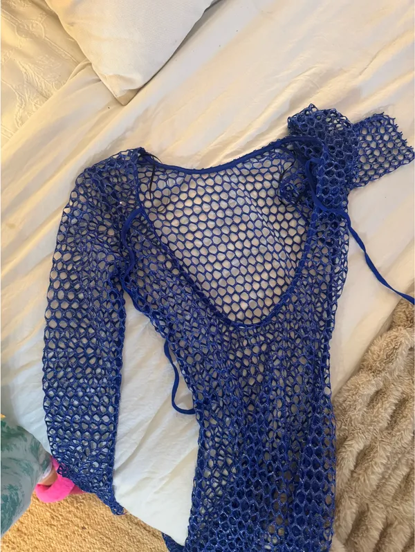 Bathing suit coverup Blue - Image 2