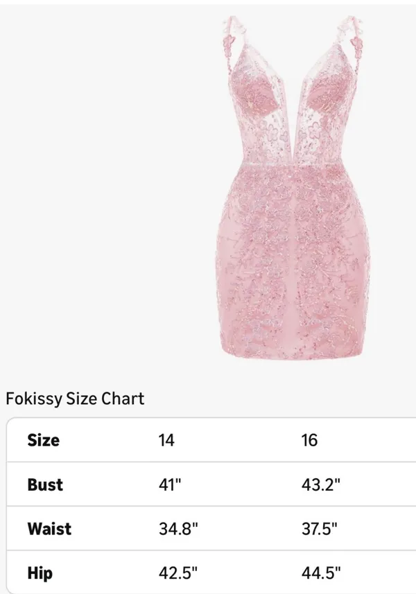 Pink Lace dress Size 16 - Image 2