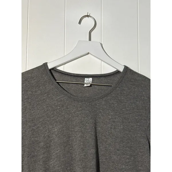 Alternative Apparel Womens L Keepsake Long Sleeve Tee Gray Vintage Jersey Shirt - Image 2