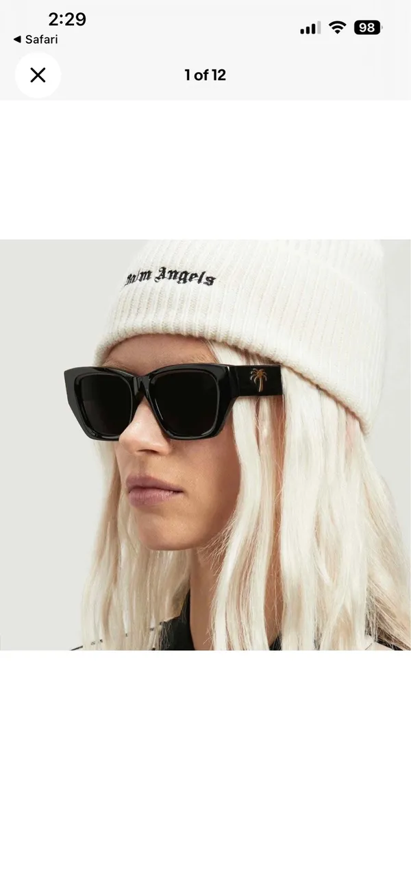 Palm Angels Sunglasses Black - Image 10