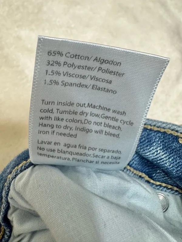 Risen Two-Tone High-Rise Flare Jeans Size 5/27 - Image 12