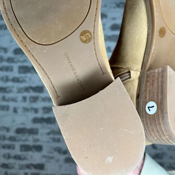 Lucky brand | women leather suede booties - Image 2