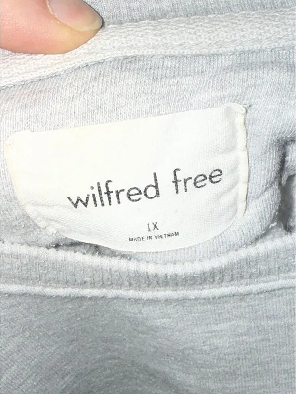 Gray Aritzia Wilfred Free cotton & polyester sweatshirt in a 1X #wilfredfree - Image 2