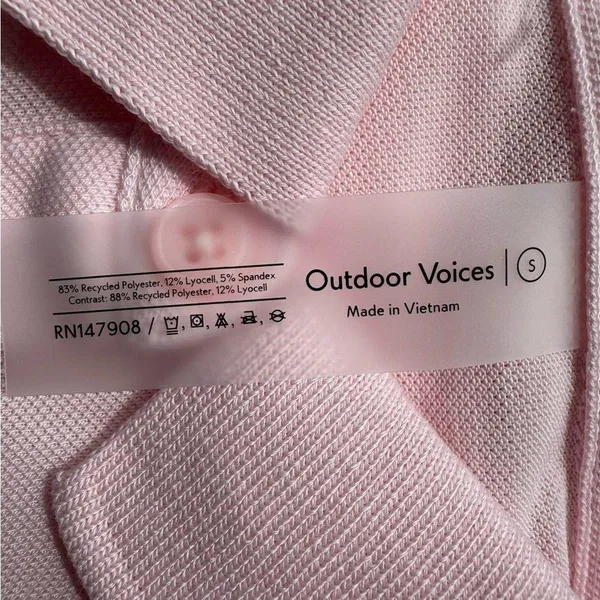 Outdoor Voices Birdie Polo Dress In Pinkfinch Unlined Tennis Golf Size S NEW - Image 5