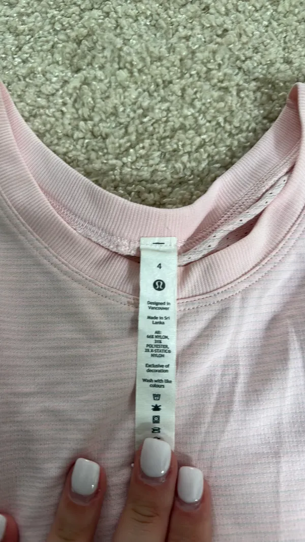 Lululemon Tank Top Light Pink - Image 2