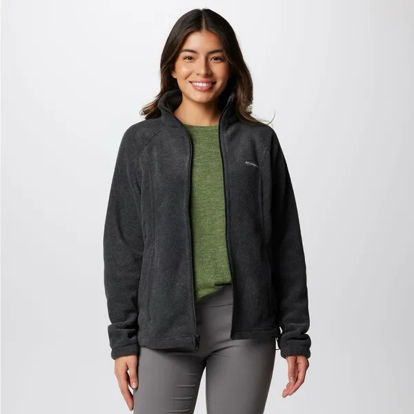 Columbia Benton Springs Full Zip Fleece Jacket Charcoal Heather Size Large - Image 7