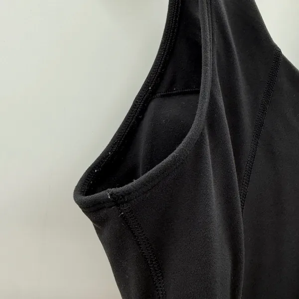 Lululemon Align Tank Top Womens 8 Black‎ Nulu Cropped V Neck Shelf Bra Yoga Gym - Image 5