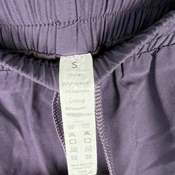 Halara NWT Drawstring Contrast Flowy Mesh 2-in-1 Shorts Purple Size Small S NEW - Image 6