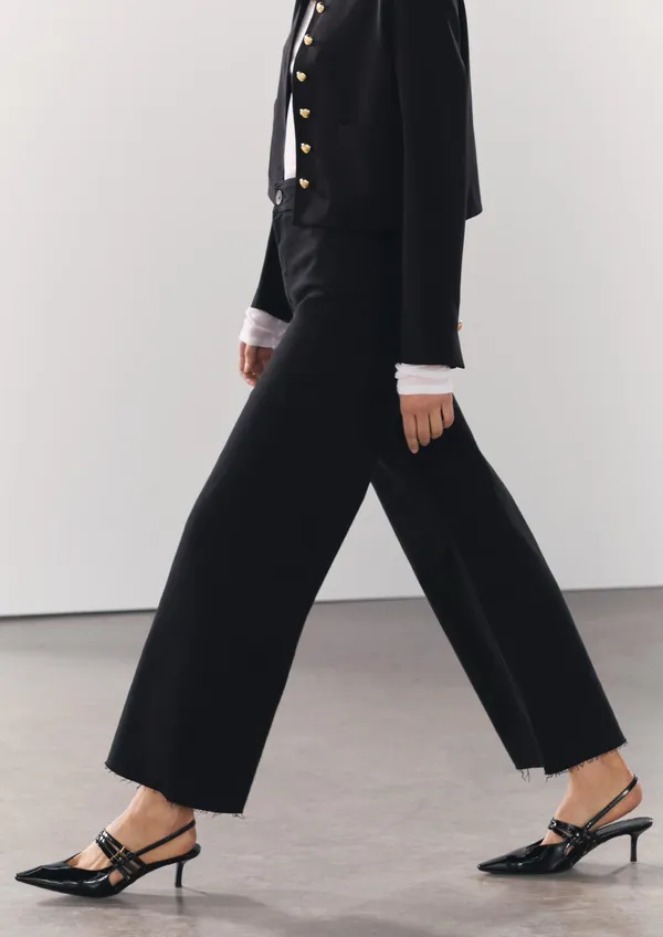 ZARA High Waist Marine Jeans - Image 7