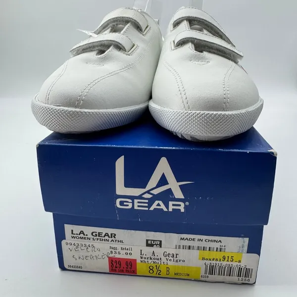 Vintage 90s LA Gear Workout Sneaker‎ Womens 8.5 Box FLAWED Prop - Image 3