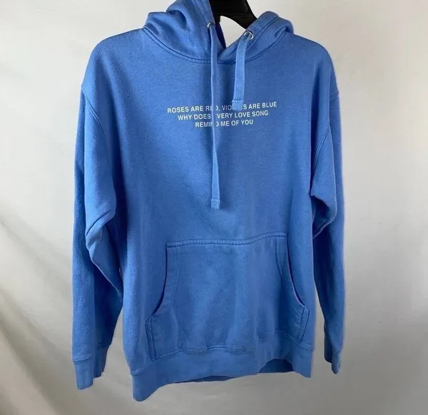 Rose hoodie Blue Size M - Image 6