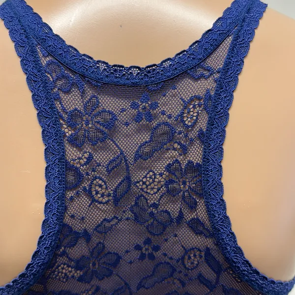 Navy Racerback Bralette Size L - Image 4