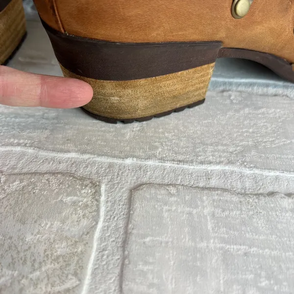 Merrell‎ Boots Womens 8 Brown Leather Strappy Lace Up Back Zip Outdoor Shiloh II - Image 15